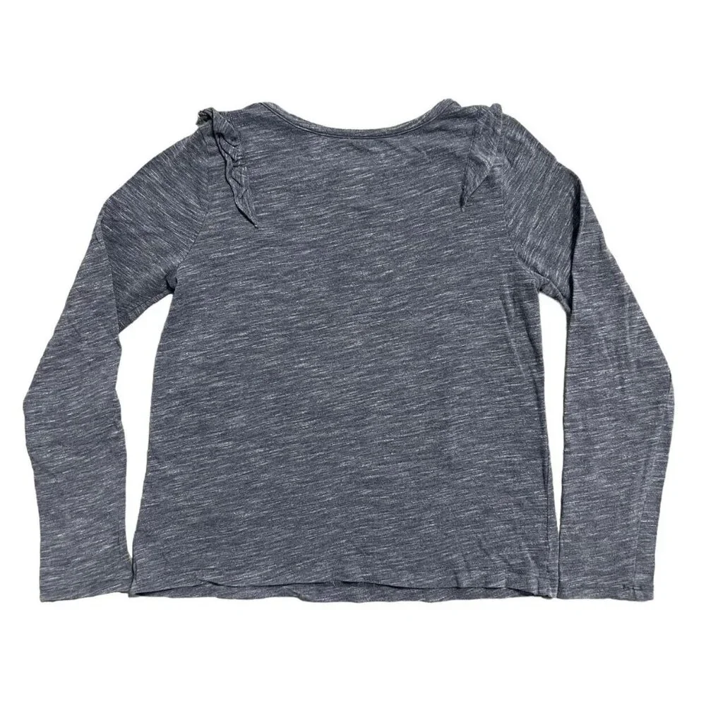 Gymboree M (7/8) Heather Ruffle Top